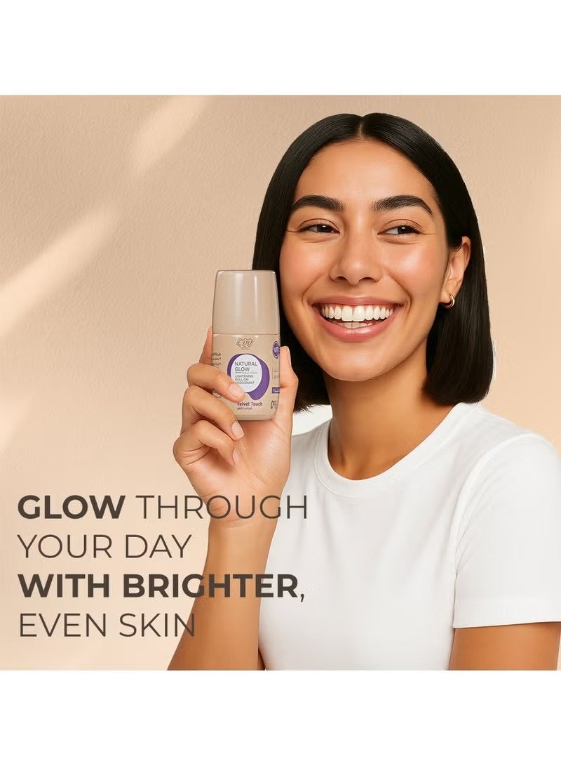 إيفا مزيل العرق رول أون لتفتيح البشرة بتأثير طبيعي - لمسة مخملية - Image 2